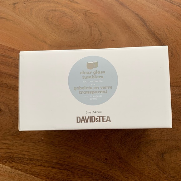 DavidsTea Other - 2/$20 | DAVIDS TEA clear double-walled glass tumblers 5oz/147ml